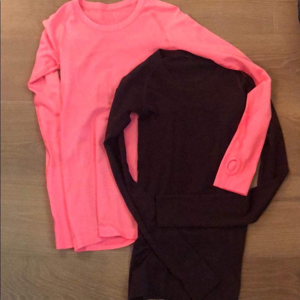 2 Lululemon long sleeve fitted shirts
